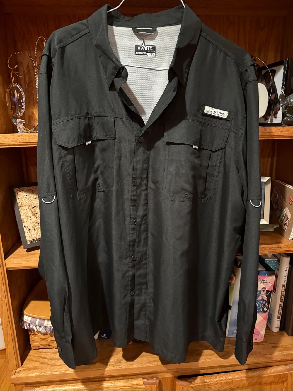 Performance Men's Long-Sleeve Utility Shirt - Black